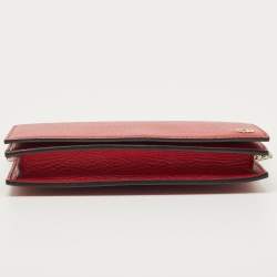 Gucci Red Leather Betty Wallet on Chain