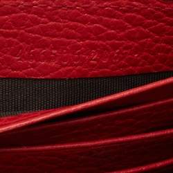 Gucci Red Leather Betty Wallet on Chain