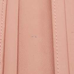 Gucci Pink Microgucissima Leather Flap Continental Wallet