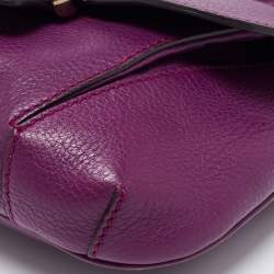 Pre Owned Gucci Purple Leather Nouveau Fringe Crossbody Bag