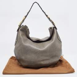 Gucci Pale Green Leather Medium Pelham Hobo 