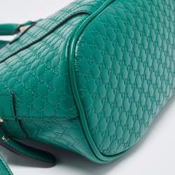 مملوكة مسبقًا Gucci Green Microguccissima Leather  Mini Nice Dome Bag