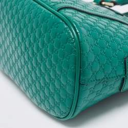 مملوكة مسبقًا Gucci Green Microguccissima Leather  Mini Nice Dome Bag
