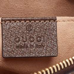 Gucci Beige GG Supreme Canvas and Leather Mini Ophidia Crossbody Bag