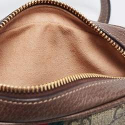 Gucci Beige GG Supreme Canvas and Leather Mini Ophidia Crossbody Bag