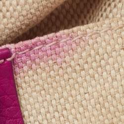 Pre Owned Gucci Fuchsia Leather Mini Soho Disco Chain Crossbody Bag