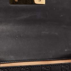 Pre Owned Gucci Black Guccissima Leather Small Padlock Shoulder Bag