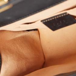 Pre Owned Gucci Black Guccissima Leather Small Padlock Shoulder Bag