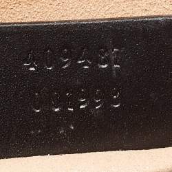 Pre Owned Gucci Black Guccissima Leather Small Padlock Shoulder Bag