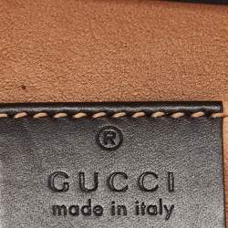 Pre Owned Gucci Black Guccissima Leather Small Padlock Shoulder Bag