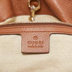 Pre Owned Gucci Brown Leather Medium Soho Chain Shoulder Bag