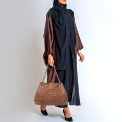 Pre Owned Gucci Brown Leather Medium Soho Chain Shoulder Bag