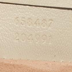 Pre Owned Gucci Tricolor GG Supreme Canvas and Leather Padlock Shoulder Bag