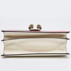 Pre Owned Gucci Tricolor Leather Medium Dionysus Bamboo Top Handle Bag