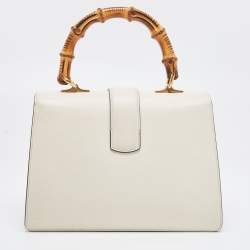 Pre Owned Gucci Tricolor Leather Medium Dionysus Bamboo Top Handle Bag