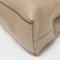 Pre Owned حقيبة يد توتس غوتشي سوهو جلد ذهبي فاتح محببة بسلسلة متوسطة 