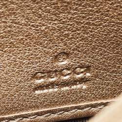 Gucci Gold Leather Soho Continental Wallet