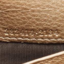 Gucci Gold Leather Soho Continental Wallet