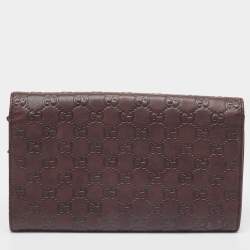 Pre Owned Gucci Brown Guccissima Leather Organizer Clutch