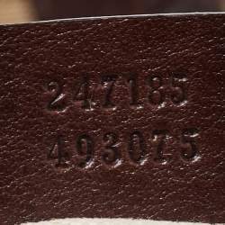 Pre Owned Gucci Beige/Brown GG Canvas and Leather Medium GG Running Hobo       