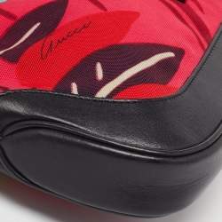 Pre Owned Gucci Multicolor Printed Canvas and Leather Vintage Jackie O Hobo