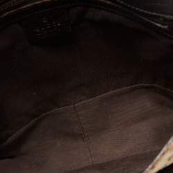 مملوكة مسبقًا Gucci Beige/Ebony GG Canvas and Leather Horsebit Chain Shoulder Bag