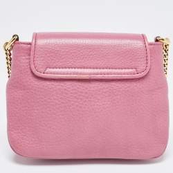 Gucci Pink Leather Small 1973 Chain Crossbody Bag