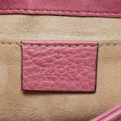 Gucci Pink Leather Small 1973 Chain Crossbody Bag