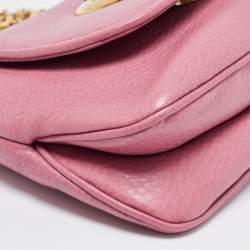 Gucci Pink Leather Small 1973 Chain Crossbody Bag