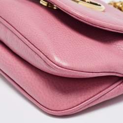 Gucci Pink Leather Small 1973 Chain Crossbody Bag