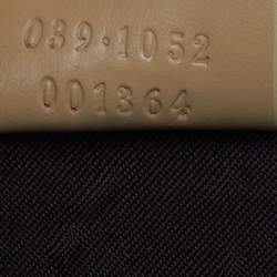 Pre Owned Gucci Beige GG Canvas and Leather Vanity Bag