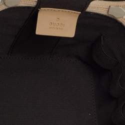 Pre Owned Gucci Beige GG Canvas and Leather Vanity Bag