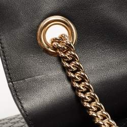 مملوكة مسبقًا Gucci Black Guccissima Leather Medium Emily Chain Shoulder Bag