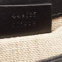 مملوكة مسبقًا Gucci Black Guccissima Leather Medium Emily Chain Shoulder Bag