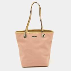 Pre Owned Gucci Pink Canvas Tote