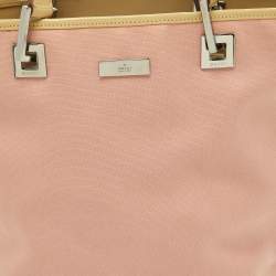 Pre Owned Gucci Pink Canvas Tote