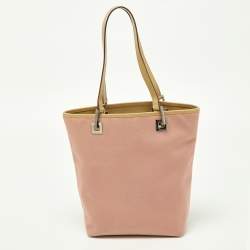Pre Owned Gucci Pink Canvas Tote