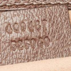 Pre Owned Gucci Multicolor GG Supreme Bengal Canvas and Leather Small Padlock Shoulder Bag