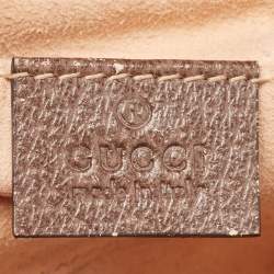 Pre Owned Gucci Multicolor GG Supreme Bengal Canvas and Leather Small Padlock Shoulder Bag