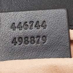 Gucci Black Matelassé Leather Mini GG Marmont Shoulder Bag