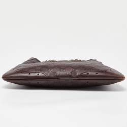 Pre Owned حقيبة هوبو غوتشي بانش جلد غوتشيسيما بني