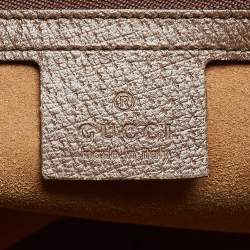 Pre Owned Gucci Brown/Beige Tian Print GG Supreme Canvas Medium Boston Bag