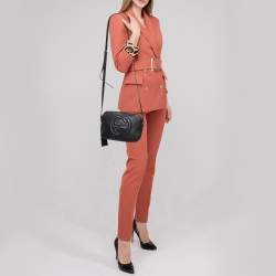 مملوكة مسبقًا Gucci Black Leather Small Soho Disco Shoulder Bag