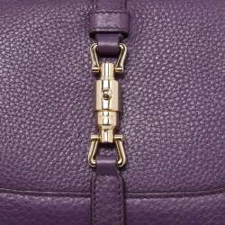 Pre Owned Gucci Purple Leather Piston Broadway Chain Bag