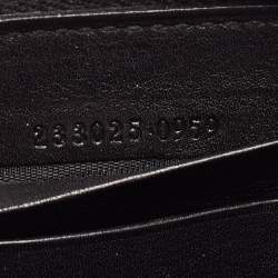 Gucci Back Guccissima Leather Zip Around Wallet