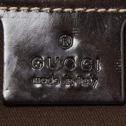 Pre Owned Gucci Brown GG Supreme Canvas and Leather Jackie O Hobo