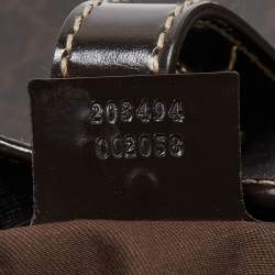 Pre Owned Gucci Brown GG Supreme Canvas and Leather Jackie O Hobo