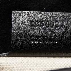 Pre Owned Gucci Black Patent Leather Large Emily Chain Shoulder Bag