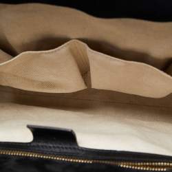 Pre Owned Gucci Black Patent Leather Large Emily Chain Shoulder Bag