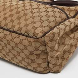 Pre Owned Gucci Beige/Ebony GG Canvas Original Baby Changing Bag